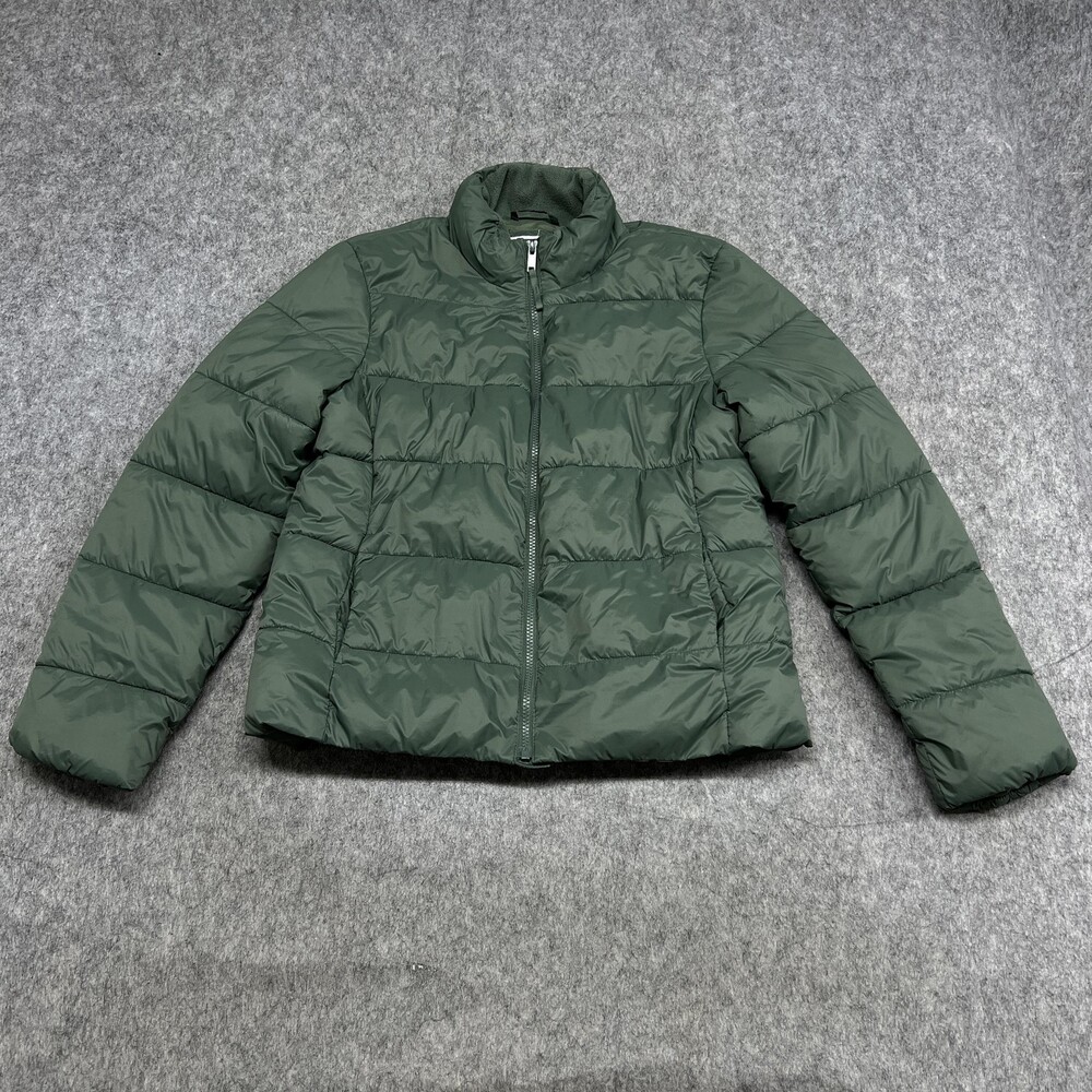 Gap Jacket Mens M Green Coldcontrol LW Puffer Water Resistant Outdoor Quilted